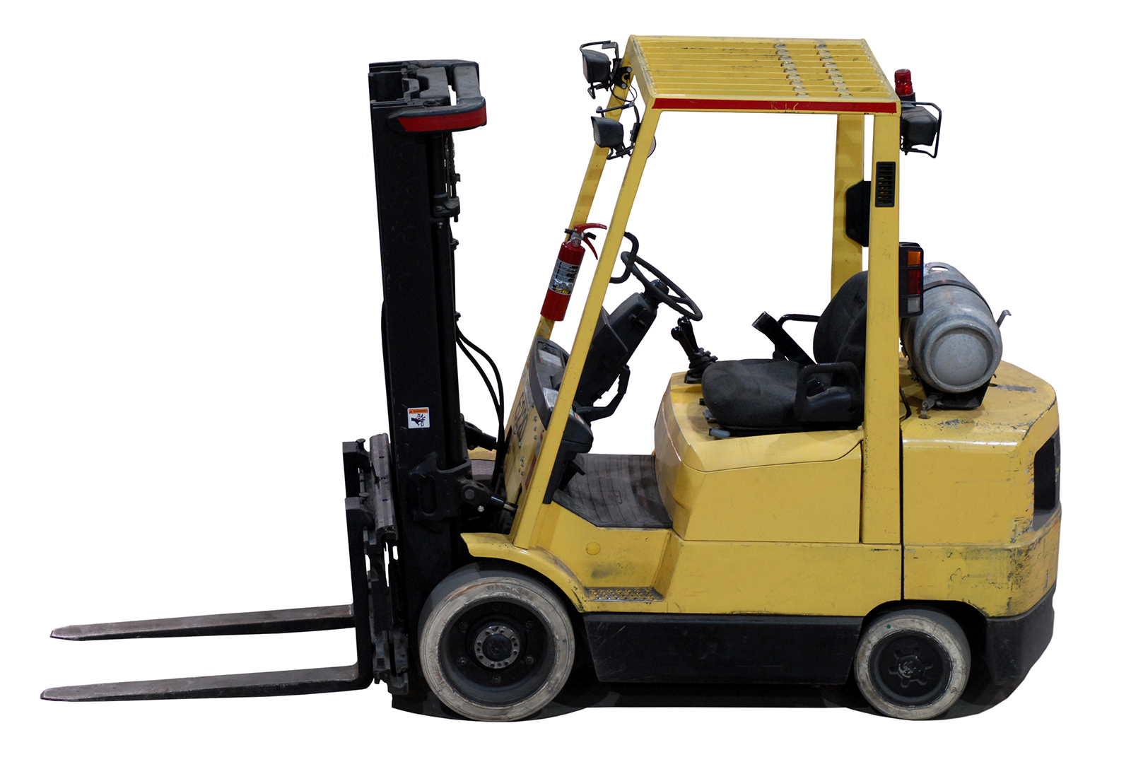 Forklift with Non Marking Cushion Tires